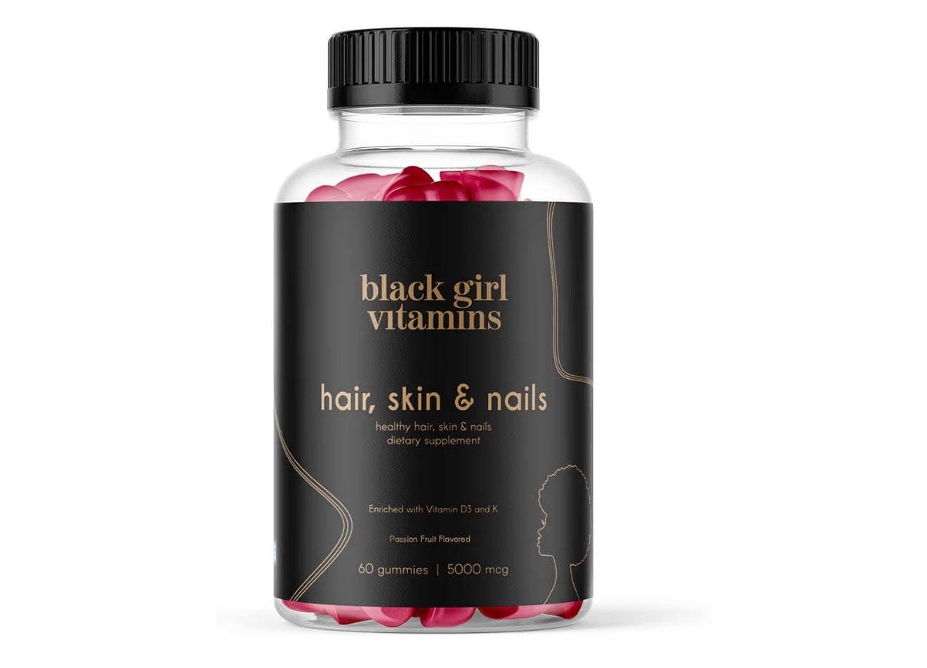 Black Girls Vitamins Hair Skin & Nails Gummies