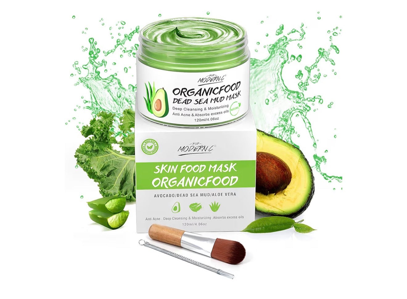 Modern C Organic Food Dead Sea Mud Mask